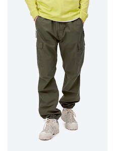 Βαμβακερό παντελόνι Carhartt WIP Cypress χρώμα: πράσινο