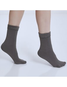 Celestino Ισοθερμικές κάλτσες με fleece επένδυση γκρι για Γυναίκα