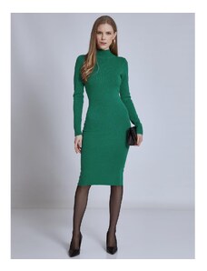 Celestino Μονόχρωμο φόρεμα ζιβάγκο πρασινο για Γυναίκα