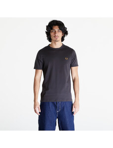 Ανδρικά μπλουζάκια FRED PERRY Ringer T-Shirt Anchgrey/ Dkcaram