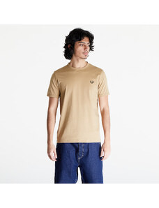 Ανδρικά μπλουζάκια FRED PERRY Ringer T-Shirt Warm Stone/ Black