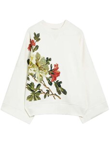 TED BAKER Φουτερ Laurale Sweatshirt With Embroidery 272877 white