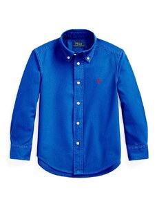 Polo Ralph Lauren Παιδικό βαμβακερό πουκάμισο ΜΠΛΕ 322858909015