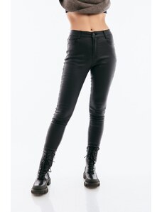 FreeStyle Plus Size Leather Pants Μαύρο