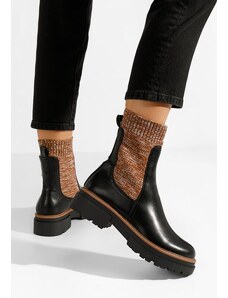 Zapatos Γυναικεία μποτάκια κάλτσα Sabrea Μαύρα