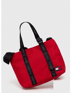 Τσάντα Tommy Jeans χρώμα: κόκκινο