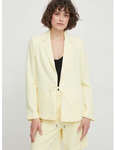 Σακάκι Calvin Klein χρώμα: κίτρινο
