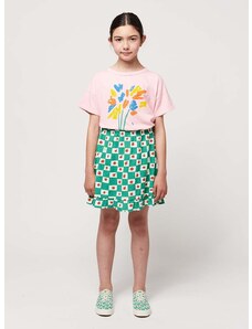 Παιδική βαμβακερή φούστα Bobo Choses χρώμα: πράσινο