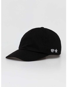 Βαμβακερό καπέλο του μπέιζμπολ Chiara Ferragni χρώμα: μαύρο