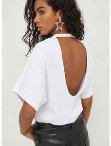 Βαμβακερό μπλουζάκι IRO γυναικεία, χρώμα: άσπρο