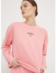 Μπλούζα Tommy Jeans χρώμα: ροζ