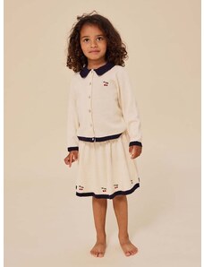 Παιδική βαμβακερή φούστα Konges Sløjd χρώμα: άσπρο