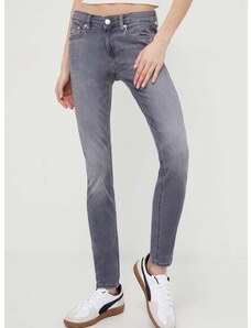 Τζιν παντελόνι Tommy Jeans Sophie χρώμα: γκρι