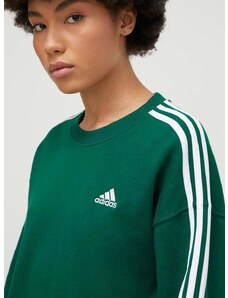 Βαμβακερή μπλούζα adidas 0 γυναικεία, χρώμα: πράσινο IL3432