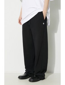 Βαμβακερό παντελόνι Carhartt WIP Casey Sweat Pant χρώμα: μαύρο, I032641.0M4XX