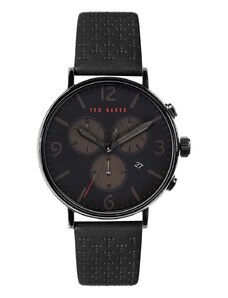 Ρολόι Ted Baker ανδρικό χρώμα: μαύρο