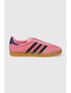 Σουέτ αθλητικά παπούτσια adidas Originals Gazelle Indoor χρώμα: ροζ