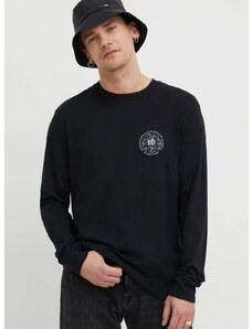 Βαμβακερή μπλούζα με μακριά μανίκια Billabong BILLABONG X CORAL GARDENERS χρώμα: μαύρο