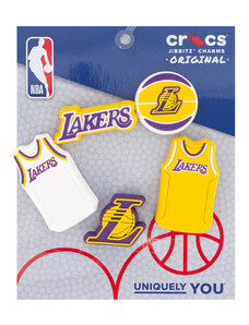 Unisex Διακοσμητικά Pins Crocs 5 Τεμάχια - NBA Los Angeles Lakers