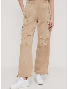 Παντελόνι Sisley χρώμα: μπεζ