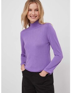 Ένα πουλόβερ σε μείγμα μεταξιού Sisley χρώμα: μοβ