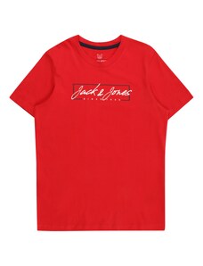 Jack & Jones Junior Μπλουζάκι 'ZURI' κόκκινο / μαύρο / λευκό