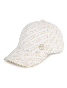 Παιδικό βαμβακερό καπέλο μπέιζμπολ Michael Kors χρώμα: μπεζ