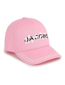 Παιδικό βαμβακερό καπέλο μπέιζμπολ Marc Jacobs χρώμα: ροζ