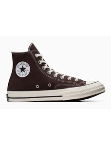 Πάνινα παπούτσια Converse Chuck 70 χρώμα: καφέ, A08137C