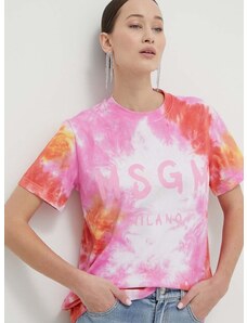 Βαμβακερό μπλουζάκι MSGM γυναικεία