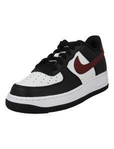 Nike Sportswear Σνίκερ 'AIR FORCE 1' κόκκινο κρασί / μαύρο / λευκό