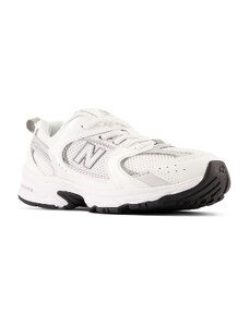 New Balance 530 Kids Bungee Sneakers White/Silver Παιδικά Sneakers Λευκά/Ασημί (PZ530AD)