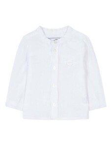 Παιδικό λινό πουκάμισο Tartine et Chocolat χρώμα: άσπρο