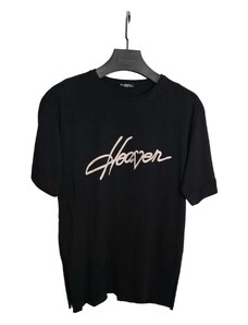 Vactive Oversize t-shirt με τύπωμα Heaven μαύρο - Small