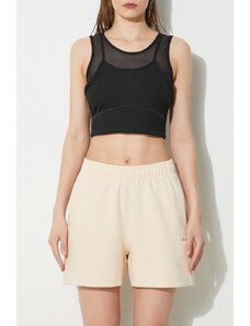Σορτς adidas Originals Loose Shorts χρώμα: μπεζ, IS2716