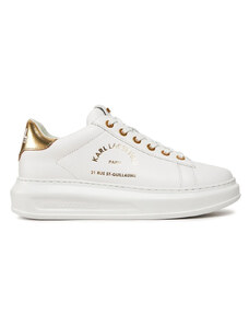 KARL LAGERFELD Sneakers Maison Karl Lace KL62538 01g-white lthr w/gold