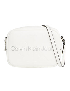 CALVIN KLEIN Τσαντακι Camera Bag K60K610275 0LI white/silver logo
