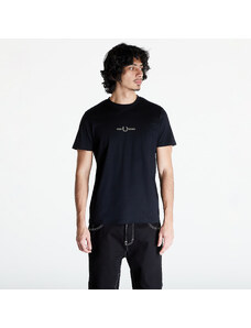 Ανδρικά μπλουζάκια FRED PERRY Graphic Print T-Shirt Black