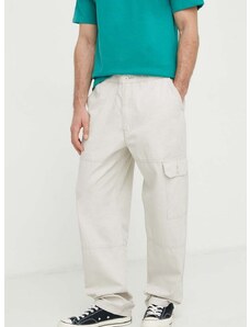 Βαμβακερό παντελόνι Levi's PATCH POCKET CARGO χρώμα: μπεζ