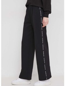 Παντελόνι φόρμας Calvin Klein Jeans χρώμα: μαύρο