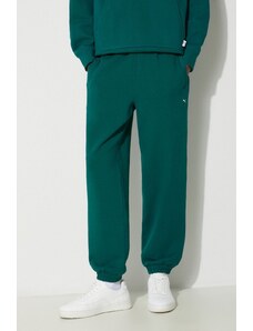Βαμβακερό παντελόνι Puma MMQ Sweatpants χρώμα: πράσινο, 624007