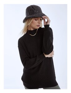 Celestino Μονόχρωμο πλεκτό πουλόβερ μαυρο για Γυναίκα
