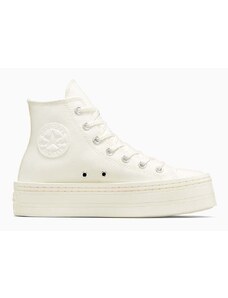 Πάνινα παπούτσια Converse Chuck Taylor All Star Modern Lift χρώμα: άσπρο, A06140C