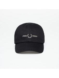 Cap FRED PERRY Graphic Branded Twill Cap Black/ Warm Grey