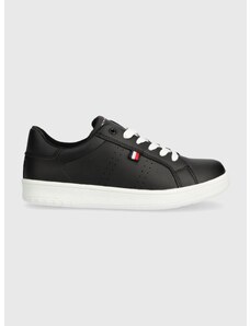 Παιδικά αθλητικά παπούτσια Tommy Hilfiger χρώμα: μαύρο