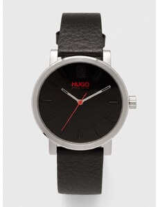 Ρολόι HUGO χρώμα: μαύρο