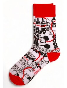 Κάλτσες Ανδρικές One Size 41-45 DISNEY CIMPA MICKEY MOUSE NEW GEN MC22196 Κόκκινο