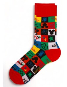 Κάλτσες Ανδρικές One Size 41-45 DISNEY CIMPA MICKEY MOUSE NEW GEN MC22195 Πολύχρωμες