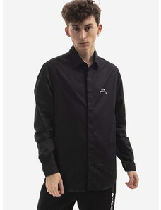 Βαμβακερό πουκάμισο A-COLD-WALL* Shirt Cotton Twill χρώμα: μαύρο