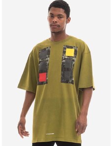 Βαμβακερό μπλουζάκι A-COLD-WALL* χρώμα: πράσινο F30